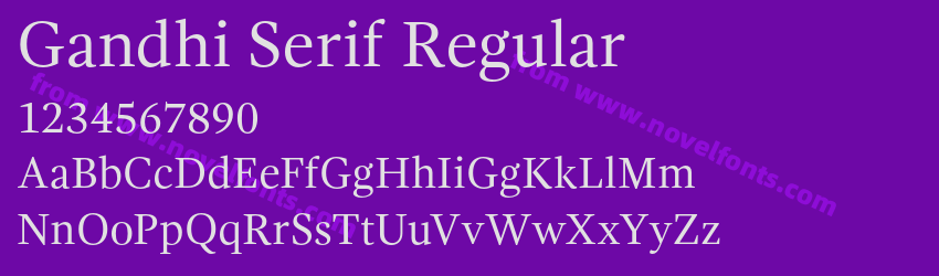 Gandhi Serif RegularPreview