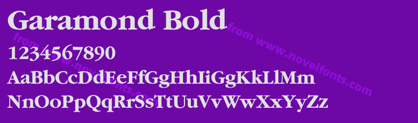 Garamond BoldPreview