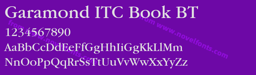 Garamond ITC Book BTPreview