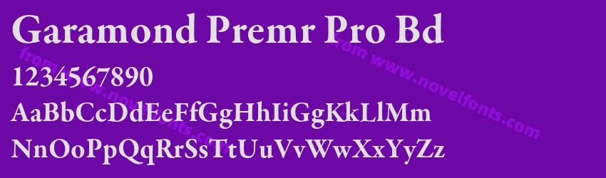 Garamond Premr Pro BdPreview