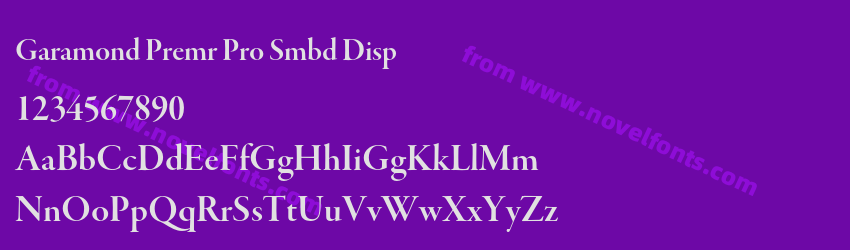 Garamond Premr Pro Smbd DispPreview