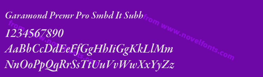 Garamond Premr Pro Smbd It SubhPreview