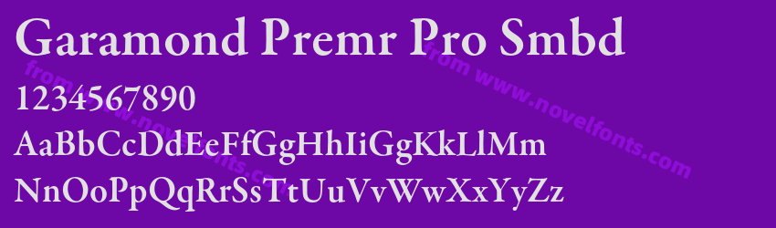 Garamond Premr Pro SmbdPreview