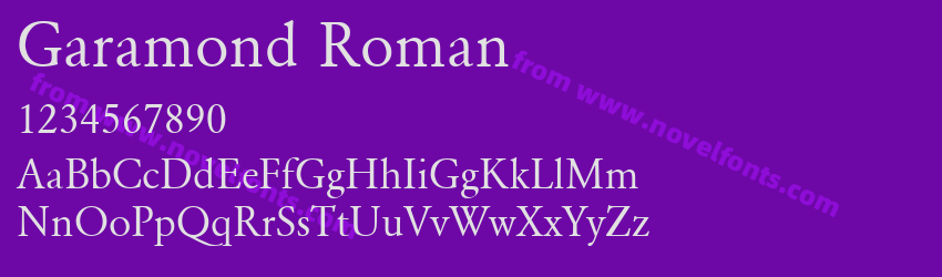 Garamond RomanPreview