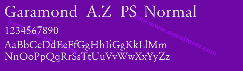 Garamond_A.Z_PS NormalPreview