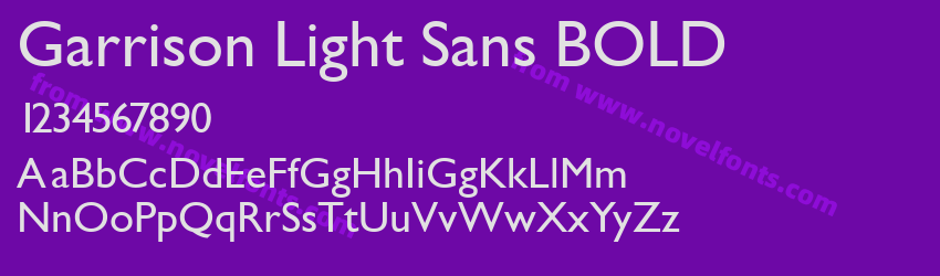 Garrison Light Sans BOLDPreview