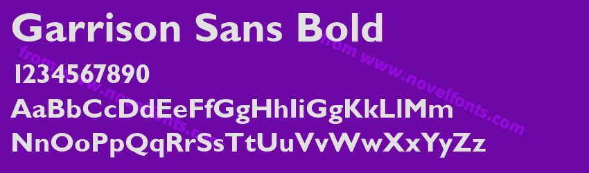 Garrison Sans BoldPreview