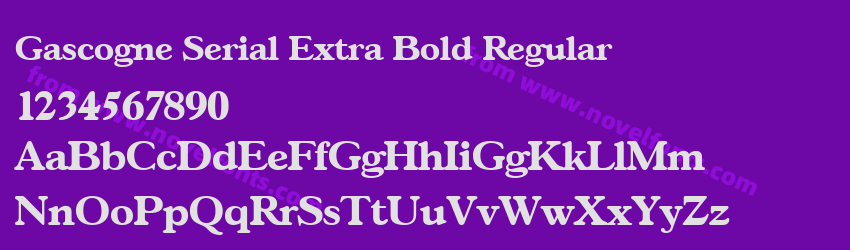 Gascogne Serial Extra Bold RegularPreview