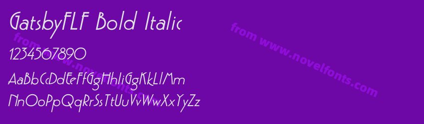 GatsbyFLF Bold ItalicPreview