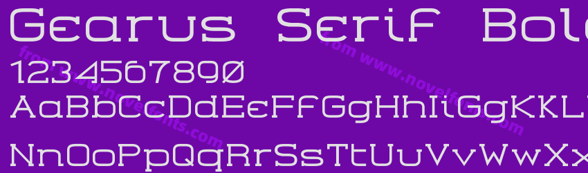 Gearus Serif BoldPreview