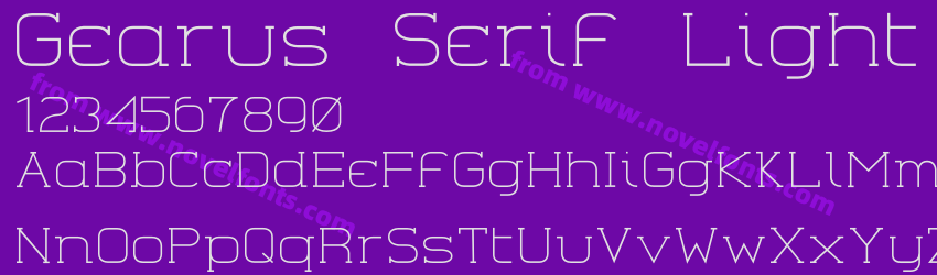 Gearus Serif LightPreview