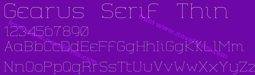 Gearus Serif ThinPreview