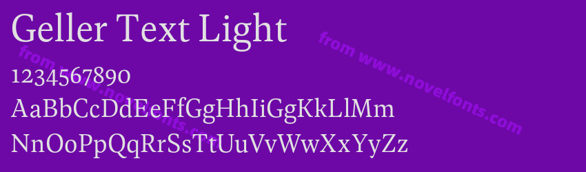 Geller Text LightPreview