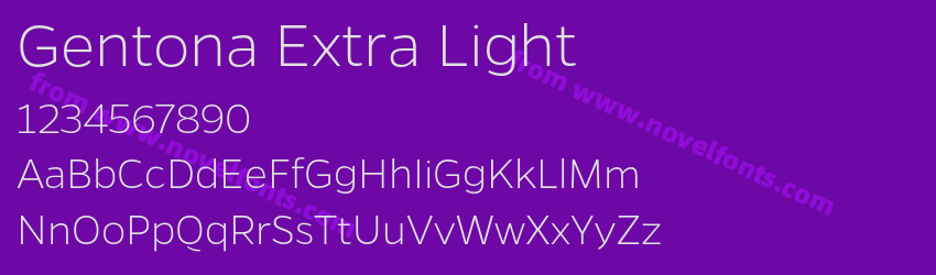 Gentona Extra LightPreview