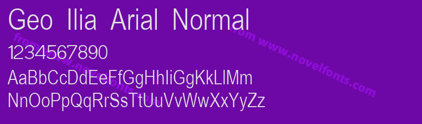 Geo Ilia Arial NormalPreview