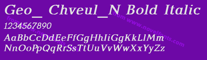 Geo_ Chveul_N Bold ItalicPreview