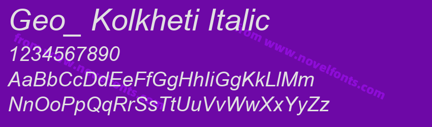 Geo_ Kolkheti ItalicPreview