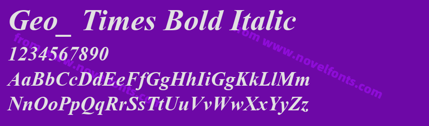 Geo_ Times Bold ItalicPreview