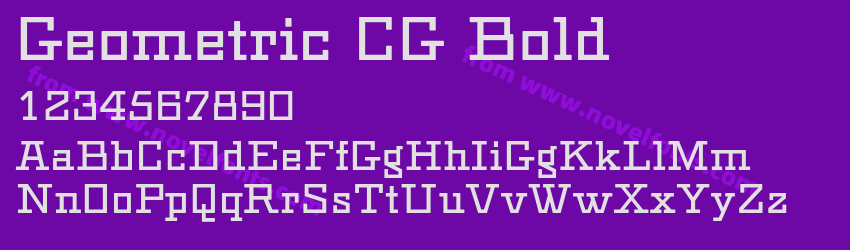 Geometric CG BoldPreview