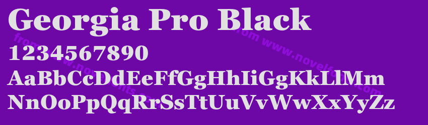 Georgia Pro BlackPreview