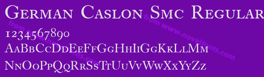 German Caslon Smc RegularPreview