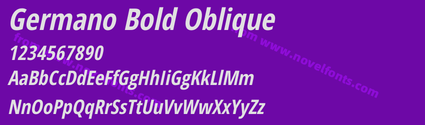 Germano Bold ObliquePreview