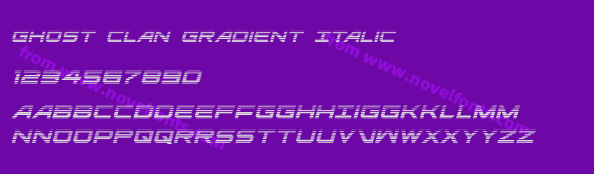 Ghost Clan Gradient ItalicPreview