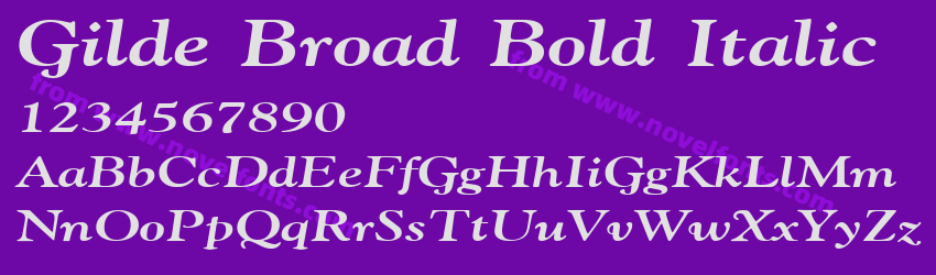 Gilde Broad Bold ItalicPreview