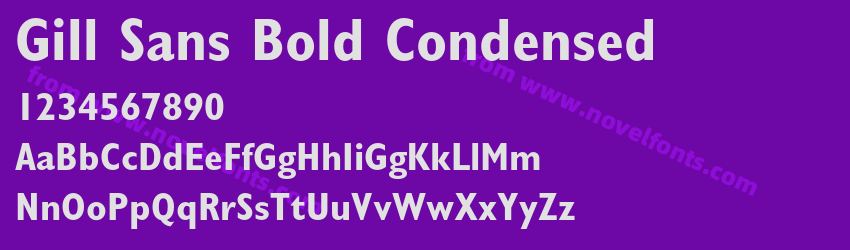 Gill Sans Bold CondensedPreview