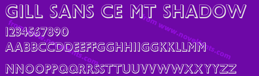 Gill Sans CE MT ShadowPreview