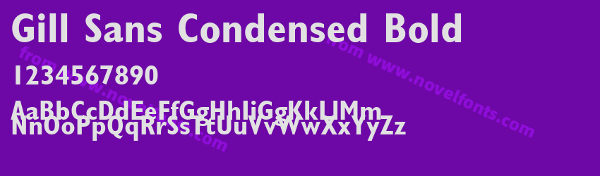 Gill Sans Condensed BoldPreview