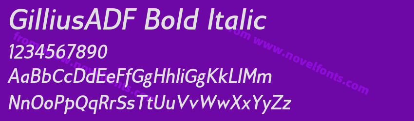 GilliusADF Bold ItalicPreview