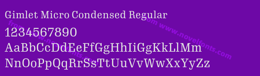 Gimlet Micro Condensed RegularPreview