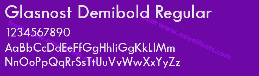 Glasnost Demibold RegularPreview