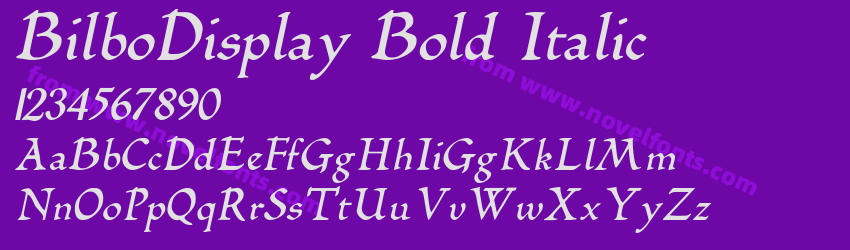 BilboDisplay Bold ItalicPreview