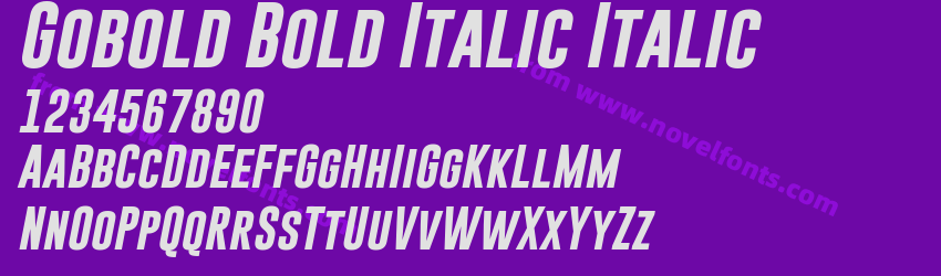 Gobold Bold Italic ItalicPreview