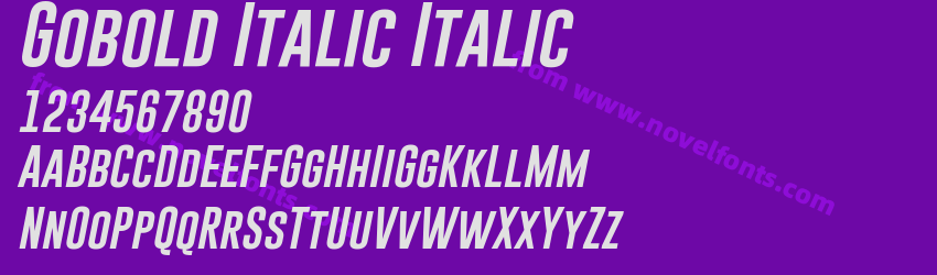 Gobold Italic ItalicPreview