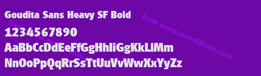 Goudita Sans Heavy SF BoldPreview