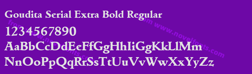 Goudita Serial Extra Bold RegularPreview