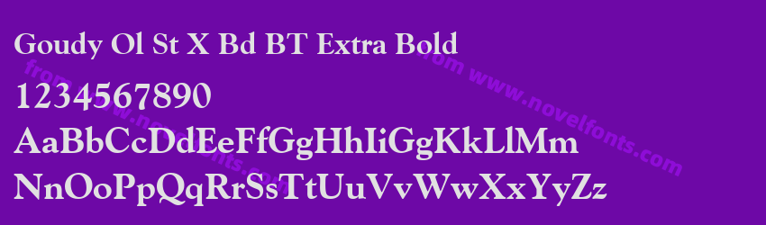 Goudy Ol St X Bd BT Extra BoldPreview