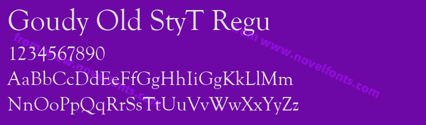 Goudy Old StyT ReguPreview