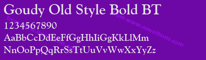 Goudy Old Style Bold BTPreview