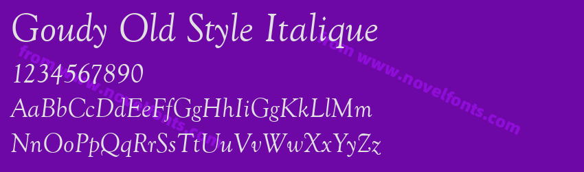 Goudy Old Style ItaliquePreview