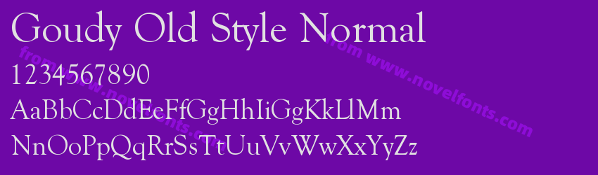 Goudy Old Style NormalPreview