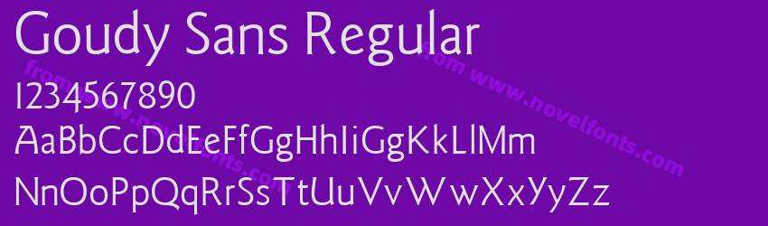 Goudy Sans RegularPreview