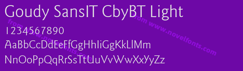 Goudy SansIT CbyBT LightPreview