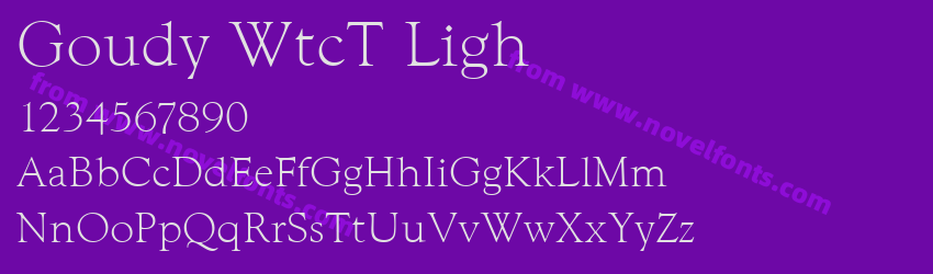 Goudy WtcT LighPreview