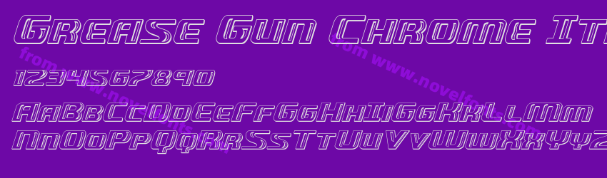 Grease Gun Chrome ItalicPreview