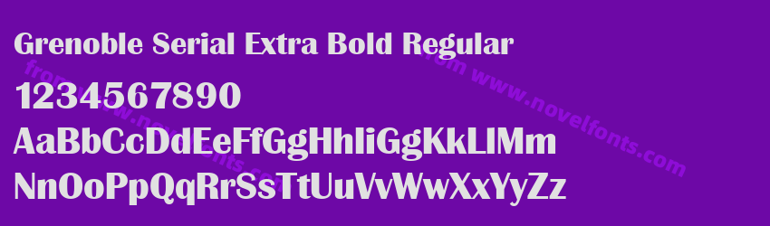 Grenoble Serial Extra Bold RegularPreview