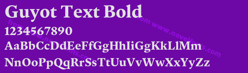 Guyot Text BoldPreview